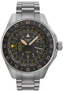 Zegarek Zegarek Aviator V.1.37.0.303.5 AIRACOBRA GMT - Zegarki męskie - miniaturka - grafika 1