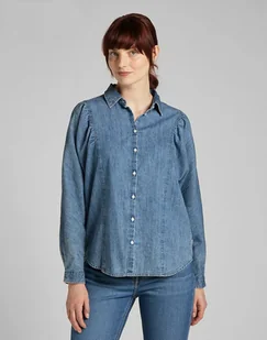 LEE VOLUME SLEEVE SHIRT DAMSKA MATERIAŁOWA JEANSOWA BLUE YONDER L45BZSS 112140141 - Lee - Koszule damskie - miniaturka - grafika 1