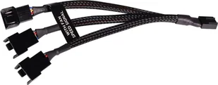 Alphacool Alphacool Y-Splitter 4-Pin auf 3x 4-Pin PWM 15cm - schwarz - Chłodzenie wodne - miniaturka - grafika 1