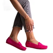 Mokasyny damskie - Ciemnoróżowe mokasyny Big Star NN274934 - miniaturka - grafika 1