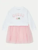 Sukienki i spódniczki dla dziewczynek - Guess Sukienka codzienna K5RK05 K82T0 Biały Regular Fit - miniaturka - grafika 1