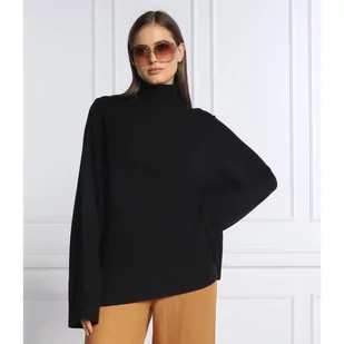 Calvin Klein Wełniany sweter | Loose fit | z dodatkiem kaszmiru - Swetry damskie - miniaturka - grafika 1