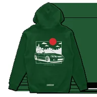 Odzież do sportów motorowych - Bluza z kapturem Honda Civic VI JDM zielona-XS - miniaturka - grafika 1