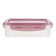 Pozostałe akcesoria kuchenne - Lunch box śniadaniówka z elastyczną pokrywą czerwony - miniaturka - grafika 1