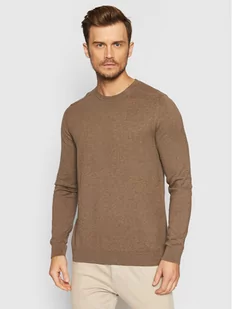 Selected Homme Sweter Berg 16074682 Brązowy Regular Fit - Swetry męskie - miniaturka - grafika 1