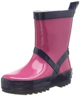 Buty dla dziewczynek - Playshoes Uniseks dziecięce kalosze z naturalnego kauczuku, Pink Marine, 26/27 EU - miniaturka - grafika 1