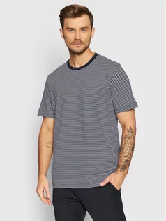 Koszulki męskie - Selected Homme T-Shirt Norman 16080129 Granatowy Regular Fit - grafika 1