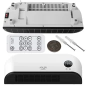 Ogrzewanie przenośne - Kurtyna Powietrzna Led Nagrzewnica Elektryczna 2000W Timer Pilot AD7751 - miniaturka - grafika 1