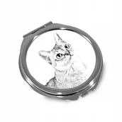 Lusterka do makijażu - Kot singapurski Lusterko kieszonkowe składane - miniaturka - grafika 1
