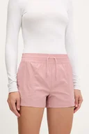 Spodnie sportowe damskie - Columbia szorty outdoorowe Boundless Trek Active kolor różowy wzorzyste high waist 2073124 - miniaturka - grafika 1
