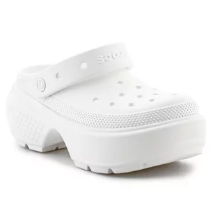 Klapki Crocs Stomp Clog 209347-0WV białe - Klapki i japonki damskie - miniaturka - grafika 1