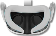 Akcesoria VR - Vortex Virtual Reality Silikonowa ochronka na twarz do Meta Quest 3 Szara - miniaturka - grafika 1