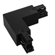 Oprawy, klosze i abażury - Kątowy L-Łącznik Uziemienie Wewnętrzne Ht4-J02-I/Bk Italux Do 3-Fazowej Szyny Natynkowej 230V Czarny - miniaturka - grafika 1