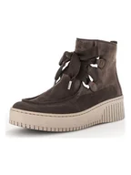 Botki damskie - Gabor Skórzane botki w kolorze brązowym - miniaturka - grafika 1