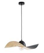 Lampy sufitowe - Sigma Designerska lampa wisząca KAPELLO M E27 60W śr. 55cm czarny złoty 32347 - miniaturka - grafika 1