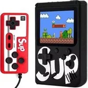 Konsole i gry retro - Konsola Game Box z padem retro 400 gier przenośna czarna KX6108 - miniaturka - grafika 1