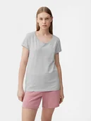 Koszulki i topy damskie - 4F T-shirt regular gładki damski XS - miniaturka - grafika 1