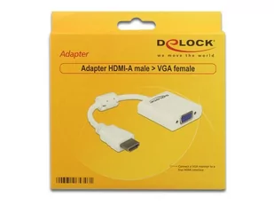 Delock Adapter Hdmi-a(m)->vga (f) - Adaptery i przejściówki - miniaturka - grafika 3