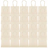 Torby i wózki na zakupy - TORBA BAWEŁNIANA z uszami EKO torba NA ZAKUPY torby bawełniane ZESTAW 25szt - miniaturka - grafika 1