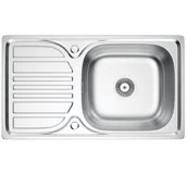 Zlewozmywaki - Zlewozmywak stalowy Kernau KSS M 4576 1B1D Satin - miniaturka - grafika 1