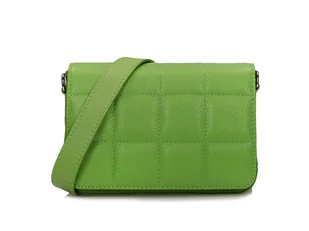 Pikowana listonoszka skórzana C122 - Torebki damskie - miniaturka - grafika 1