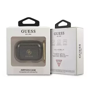 Guess GUAPUCG4GK AirPods Pro cover czarny/black Glitter Collection - Akcesoria do słuchawek - miniaturka - grafika 3