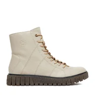 Botki damskie - Trzewiki Rieker CEO-Y3420-62 Beżowy - miniaturka - grafika 1