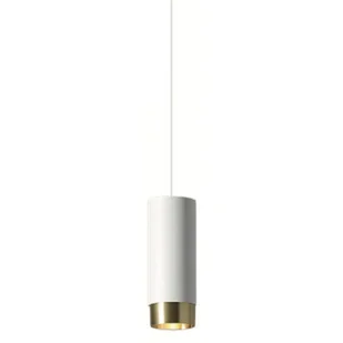 Punktowa lampa wisząca CGLOOKPWHITE Copel do salonu biała mosiądz - Lampy sufitowe Punktowa lampa wisząca CGLOOKPWHITE Copel do salonu biała mosiądz - Lampy sufitowe - miniaturka - grafika 1