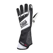 Rękawice motocyklowe - OMP OMPKK02740071S Guantes Ks-1R Negro/Blanco/srebrny rozmiar S Talla - miniaturka - grafika 1