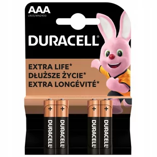 Zestaw baterii AAA Duracell (x 4) - Baterie i akcesoria - miniaturka - grafika 2