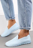 Trampki damskie - Niebieskie Tenisówki Pasquier - miniaturka - grafika 1