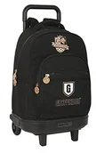 Plecaki - HARRY POTTER duży plecak z kołami, kompaktowy, wymienny, idealny dla dzieci w różnym wieku, wygodny i wszechstronny, jakość i wytrzymałość, 33x22x45 cm, kolor czarny, czarny, Estándar, Casual - miniaturka - grafika 1