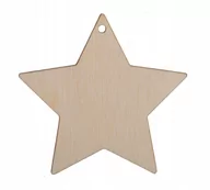 Bombki - ZAWIESZKA drewniana GWIAZDKA sklejka 10cm - miniaturka - grafika 1