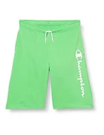 Spodenki damskie - Champion Dziecięce szorty Legacy American Classics Ultra Light Powerblend Terry Logo Bermudy, jasnozielony, 3-4 Lat - miniaturka - grafika 1