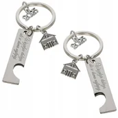 Breloki - Brelok do kluczy do nowego domu na parapetówkę pamiątka nowe mieszkanie dom - miniaturka - grafika 1