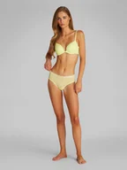 Biustonosze - Calvin Klein Biustonosz damski na fiszbinach Kobiety Sztuczne włókno żółty jednolity, 75B - miniaturka - grafika 1