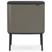 Kosze na śmieci - Brabantia Kosz na śmieci Bo Touch Bin 11 l + 23 l platynowy 316142 - miniaturka - grafika 1