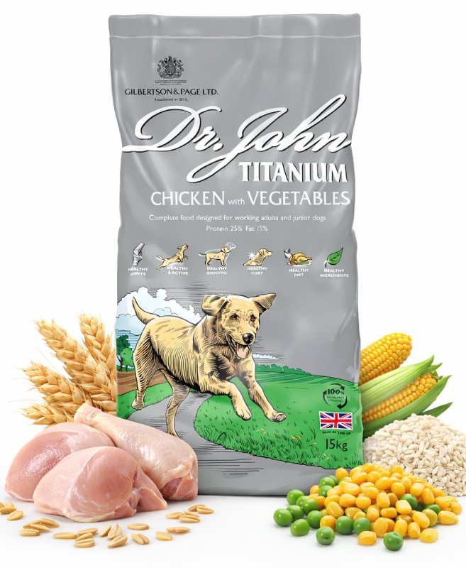Dr John Titanium Rich in Chicken with Vegetables 15 kg