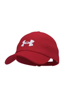 Czapki dla dzieci - Under Armour czapka z daszkiem dziecięca kolor czerwony z aplikacją - grafika 1