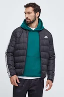 Kurtki męskie - adidas kurtka puchowa męska kolor czarny zimowa - miniaturka - grafika 1