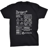 Koszulki męskie - Zbrojarz Etykieta Koszulka Prezent Dla Zbrojarza - miniaturka - grafika 1