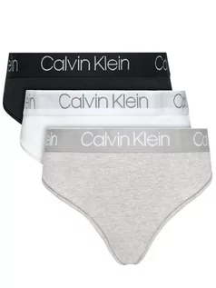 Majtki damskie - Calvin Klein Underwear Komplet 3 par stringów 000QD3757E Kolorowy - grafika 1
