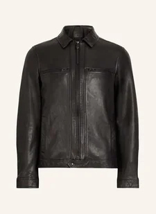 Allsaints Kurtka Skórzana Luck schwarz - Moda i Uroda OUTLET - miniaturka - grafika 1