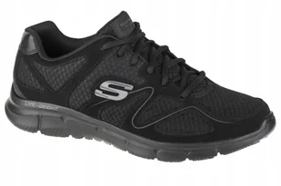 Buty Skechers Satisfaction 58350-BBK 45 - Buty sportowe męskie - miniaturka - grafika 1