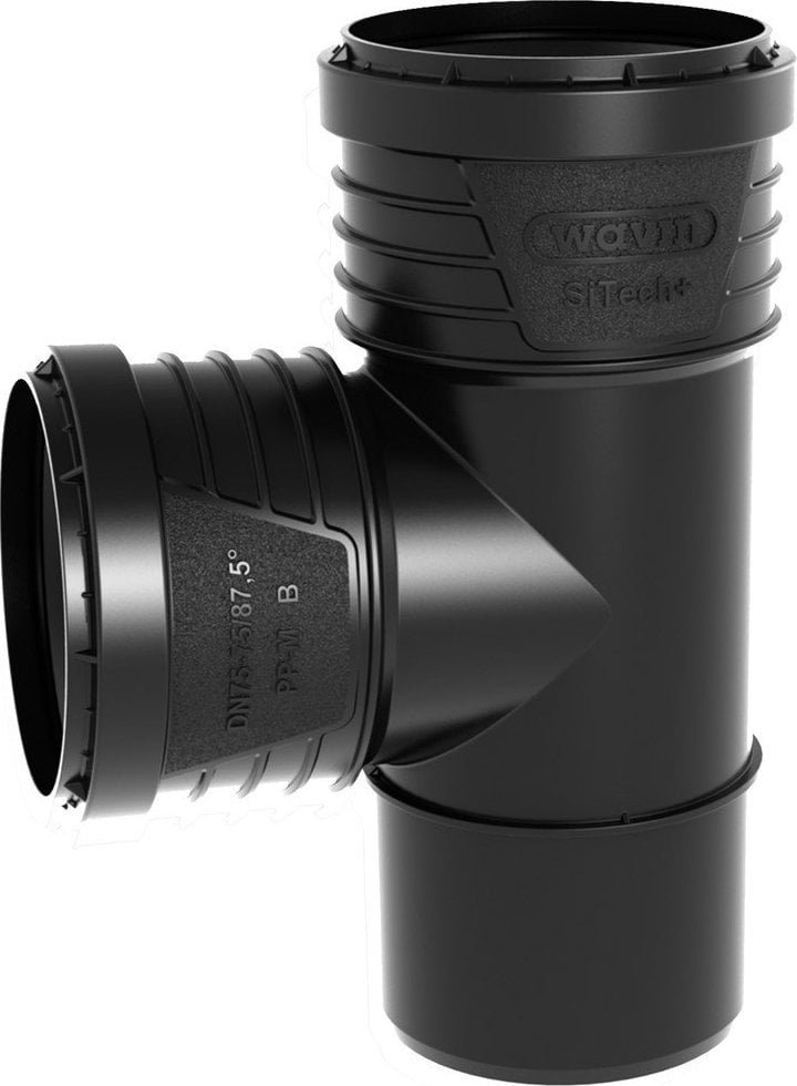 Wavin Trójnik redukcyjny 110x50/87.5, SITECH+ czarny
