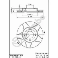 Tarcze hamulcowe - Tarcza hamulcowa BREMBO 09.4765.75 - miniaturka - grafika 1