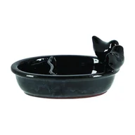 Karmniki dla ptaków - Ceramiczne poidło dla ptaków czarne - miniaturka - grafika 1