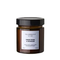 Świece - Fresh Basil & Rhubarb - Vila Hermanos - świeca zapachowa 140g - seria Apothecary - miniaturka - grafika 1