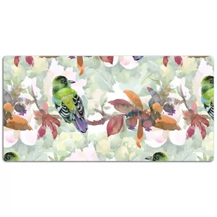 Mata ochronna na biurko Ptaki egzotyczne 120x60 cm, Dywanomat - Podkładki na biurko - miniaturka - grafika 1