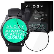 2x Elastyczne Szkło 3D Alogy do Xiaomi Mi Watch S1 Active Global Black